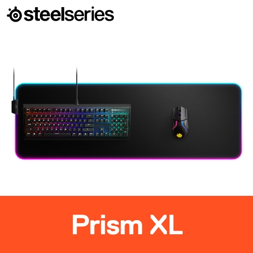 [스틸시리즈 공식수입원] QcK Prism Cloth XL RGB 마우스 패드