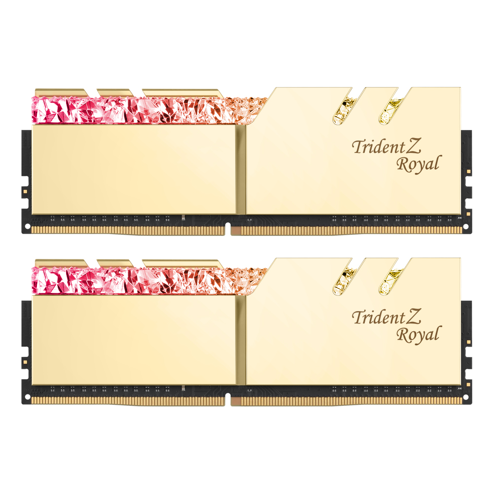 G.SKILL DDR4-3200 CL14 TRIDENT Z ROYAL 골드 패키지 (16GB(8Gx2))