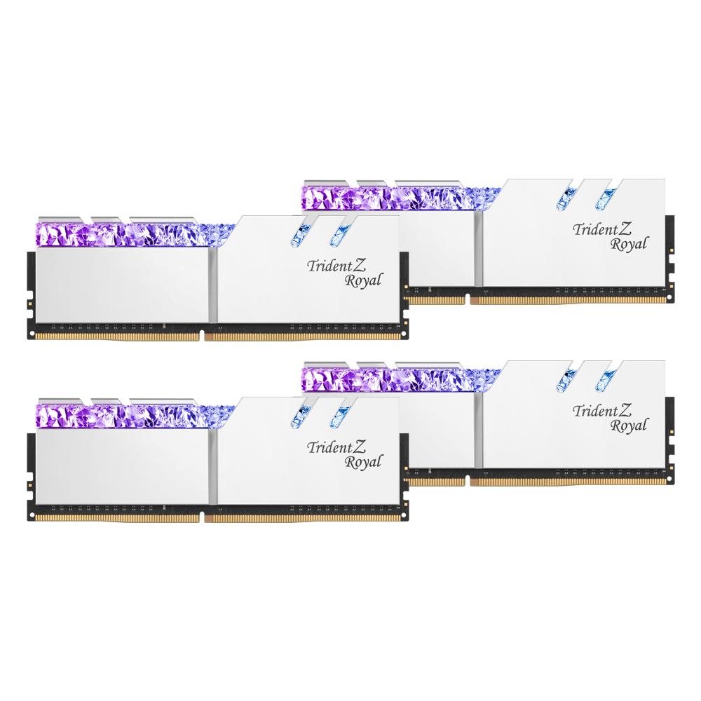 G.SKILL DDR4-3200 CL14 TRIDENT Z ROYAL 실버 패키지 (32GB(8Gx4))