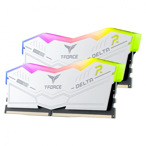 TEAMGROUP T-Force DDR5 6800 CL34 Delta RGB 화이트 패키지 32GB(16Gx2)