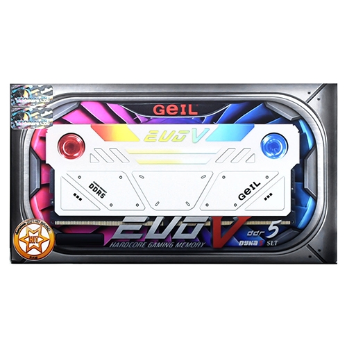 GeIL DDR5-6400 CL38 EVO V RGB 화이트 패키지 32GB(16Gx2)