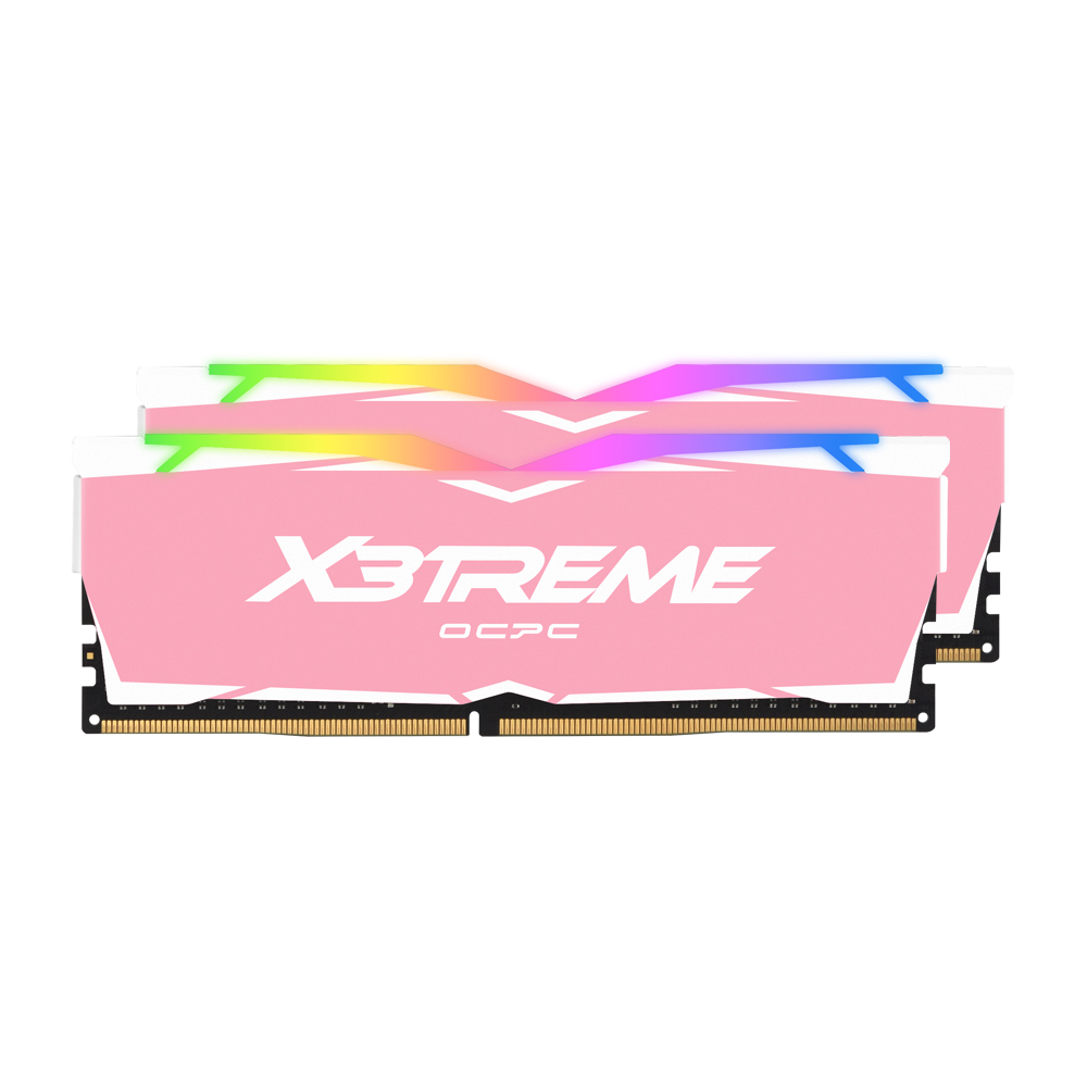 (DDR4 특가)OCPC DDR4-3200 CL22 X3TREME RGB PINK 패키지 (16GB(8Gx2))