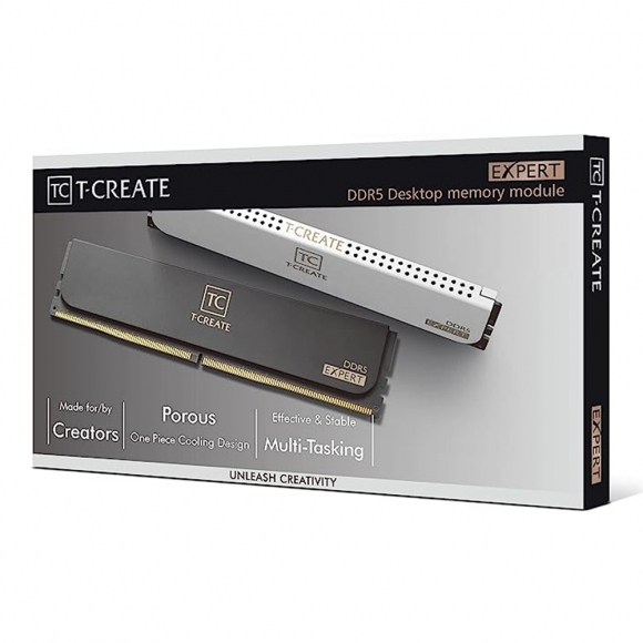 TEAMGROUP T-CREATE DDR5-6400 CL34 EXPERT 화이트 패키지 64GB(32Gx2)