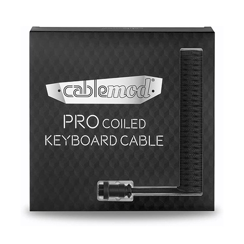CableMod Pro Coiled 항공 키보드 케이블 (1.5m, 블랙)