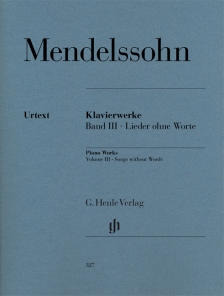 멘델스존 무언가집 (피아노 작품집 III) [HN 327] (Mendelssohn Piano Works Volume III)