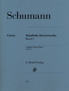 슈만 피아노 작품집 I [HN 920] (Robert Schumann Complete Piano Works Volume I)