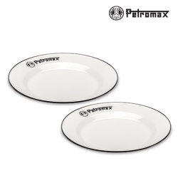 [PM-PX-PLATE-26-W] 페트로막스 에나멜 플레이트 캠핑용 접시(2개입), 화이트_26cm